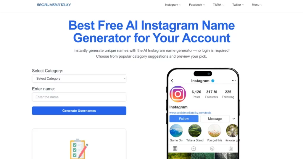 socialmediatalky's instagram name generator