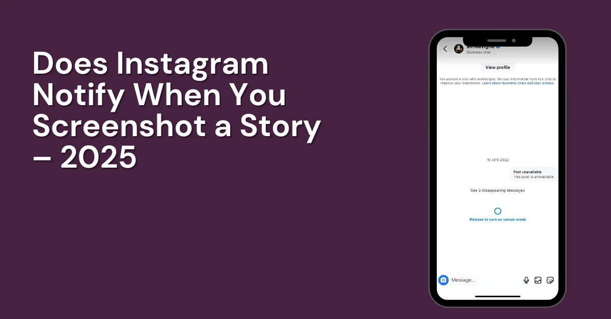 does instagram notify when you screenshot a story 2025