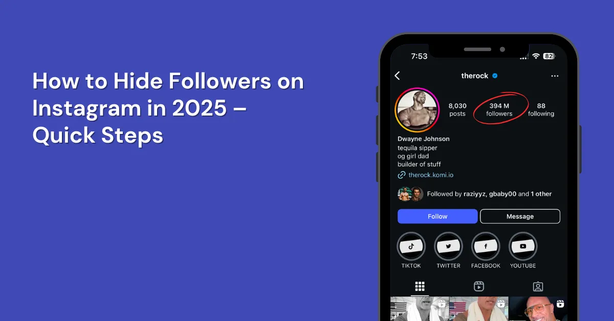 how to hide followers on instagram