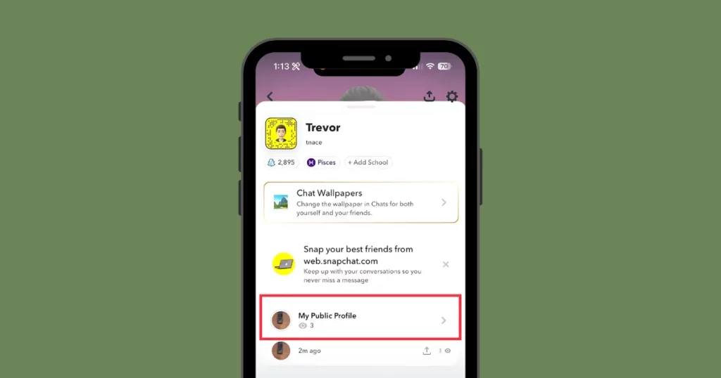 tap the eye icon to see views