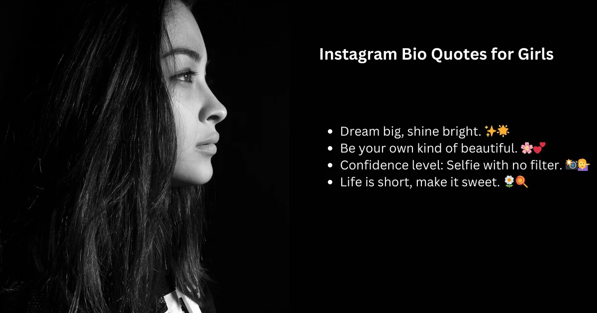 Instagram Bio Quotes for Girls