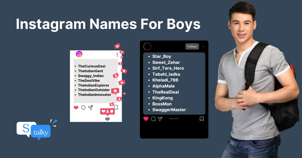 800+ Top Instagram Names For Boys (Instagram Username For Boys)