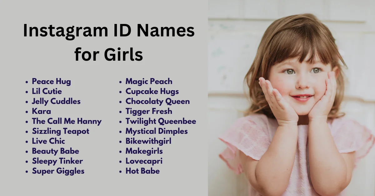 Instagram id names for girls