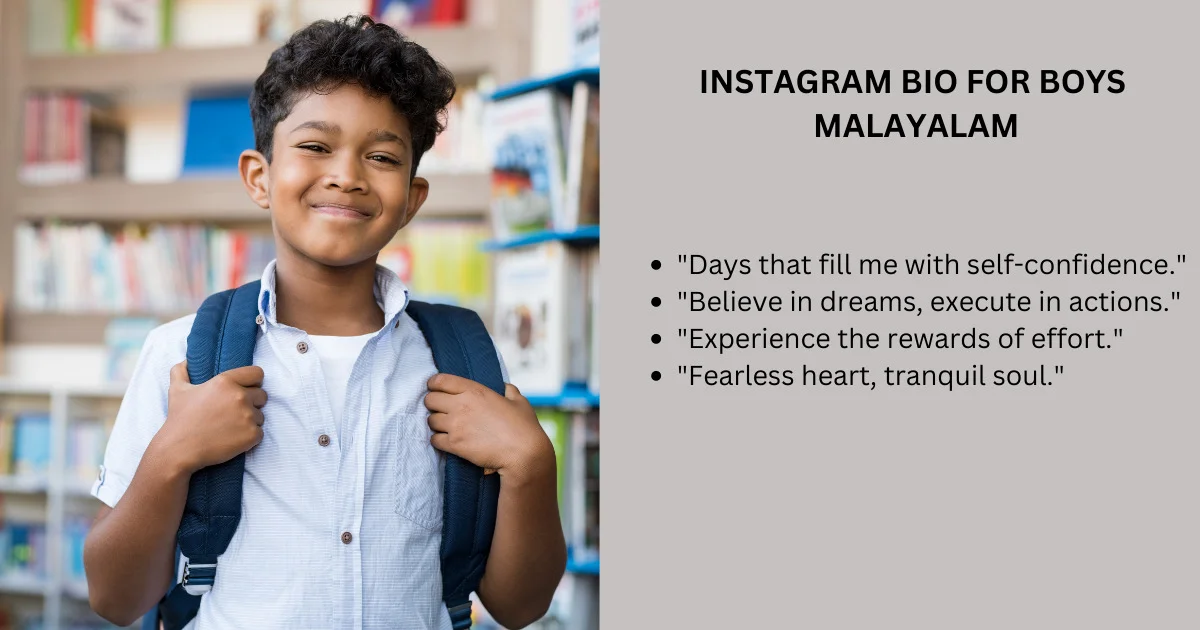 Malayalam Instagram bio for Boys