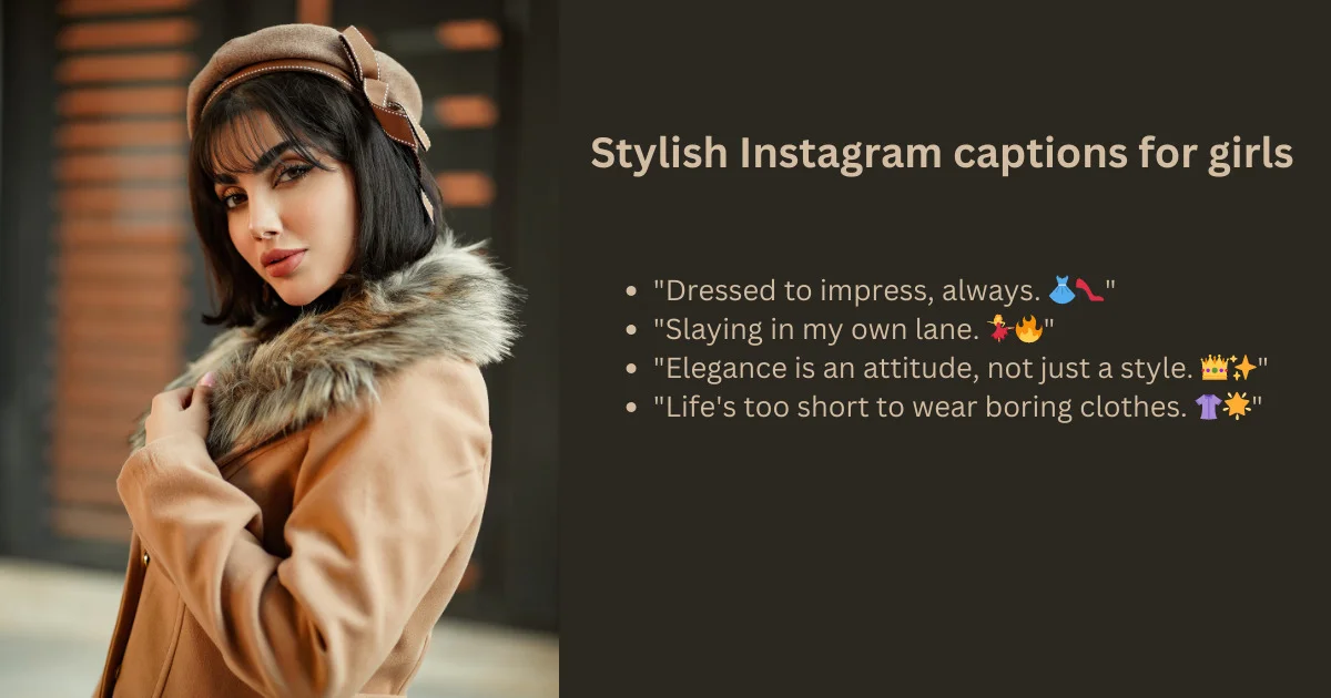 Stylish Instagram captions for girls