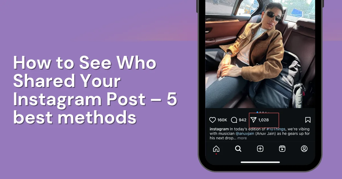 how to see who shared your instagram post