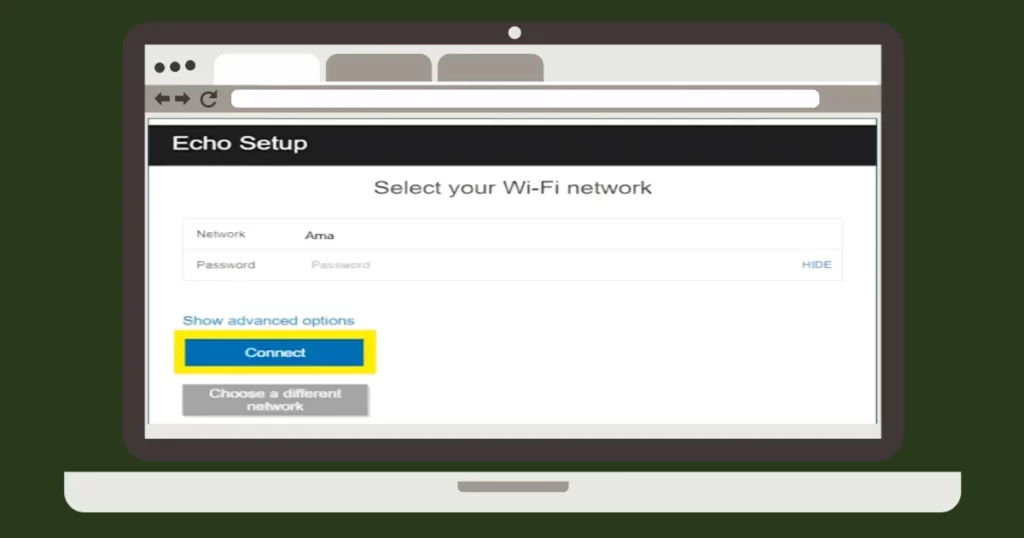 After choosing your home network and entering your password, click Connect