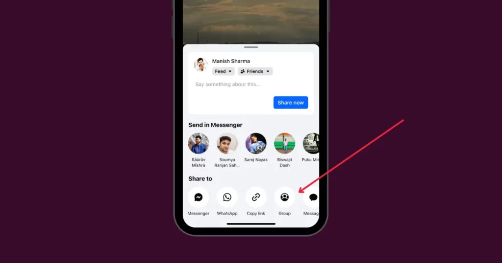 select share to group on how to make post shareable on facebook in a private group